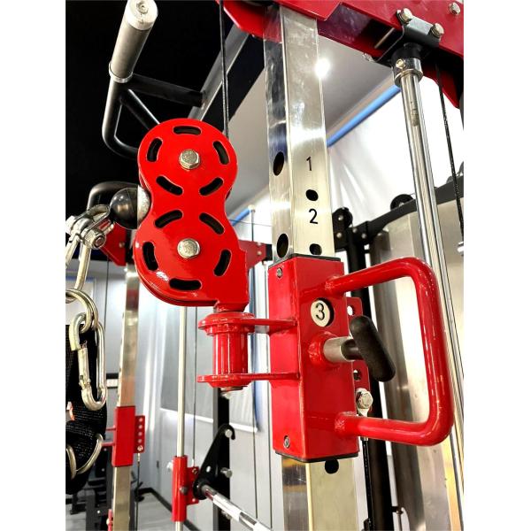 Selectorized Cable Crossover Smith Machine Home Gym with Weight Stack