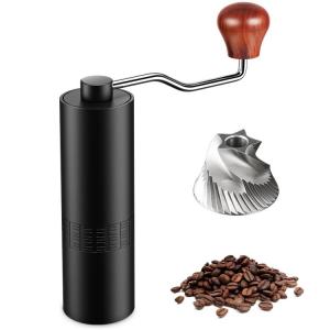 China Hand Crank Burr Electric Handheld Coffee Grinder Adjustable 28g Portable Wooden factory