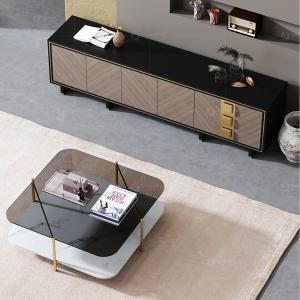 China Three Parts 2 Layper SS Coffee Table With Metal Frame 0.45CBM factory