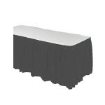 Solid Color Disposable Plastic Table Skirts