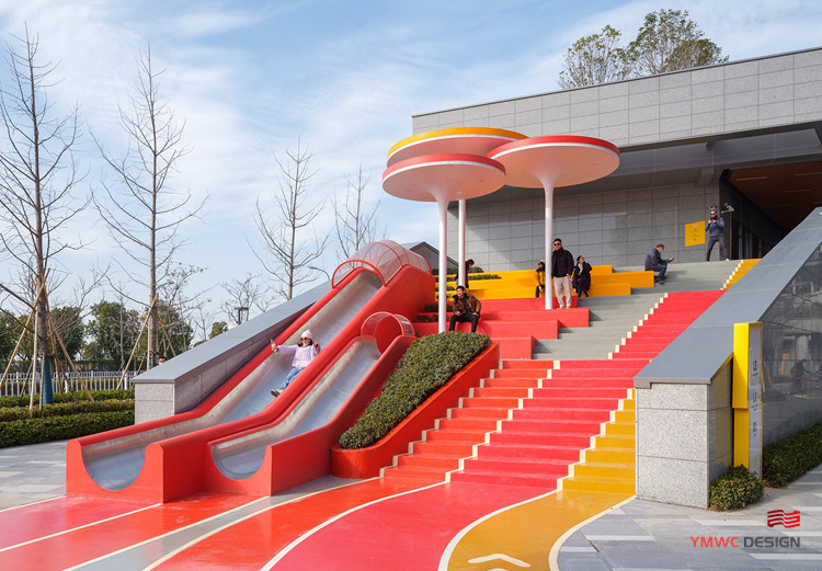 Outdoor Children's Playground Play and Decoration Planning with Custom Print Method