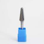 SL Taper Radius End Metal Removal Carbide Burr Single Cut 6mm Shank LOGO