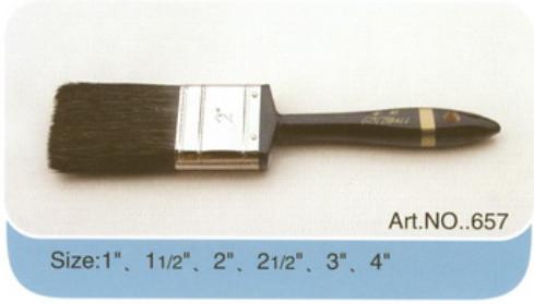 Best quality factory made different size wooden handle pure bristle paint brush