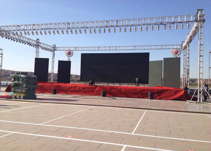 Full Color Outdoor Led Display Screen PH4.81mm For Large Format Video Displays
