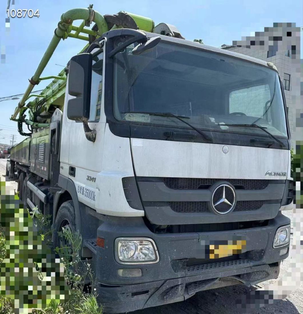 20 Years Zoomlion Concrete Pump Truck 49 Meters Using Mercedes-Benz Chassis
