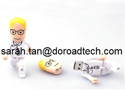 China High Quality Plastic Robot USB Flash Drives, Customized Figures Available factory
