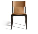 Custom Made Hotel Conference Leather Dining Chairs With Wood Legs