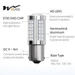 Car Brake Light 1156 BA15S 1157 BAY15D P21W 33 LED 5630 3157 7440 7443 SMD Car
