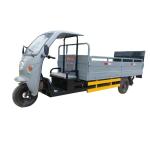 Pure Electric Sanitation Tricycle 800kg Payload Six Barrel Tailboard Tricycle