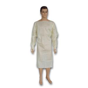 China S-4XL Disposable Medical Isolation Gown Waterproof Sms Material Gowns factory