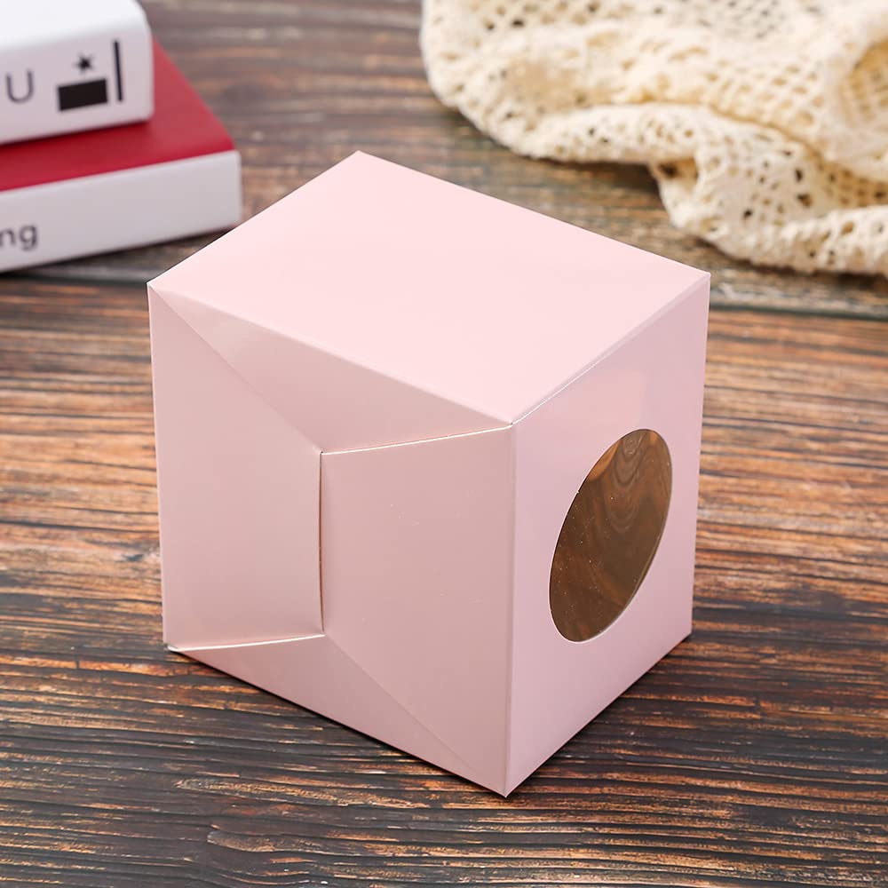 Recycled Materials Custom Luxury Cake Candy Chocolate Packaging Paper Box With Window