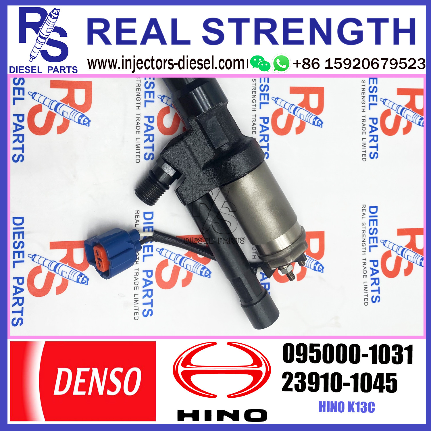 For HINO Kamyon 23910-1045 For Densos Common Rail Injector 095000-1030 095000-1031
