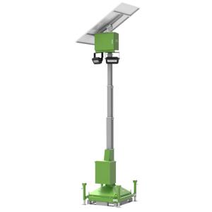 China Mobile Solar Light Tower Temportary Lighting Tower 2*50W LED For Street Lighting factory