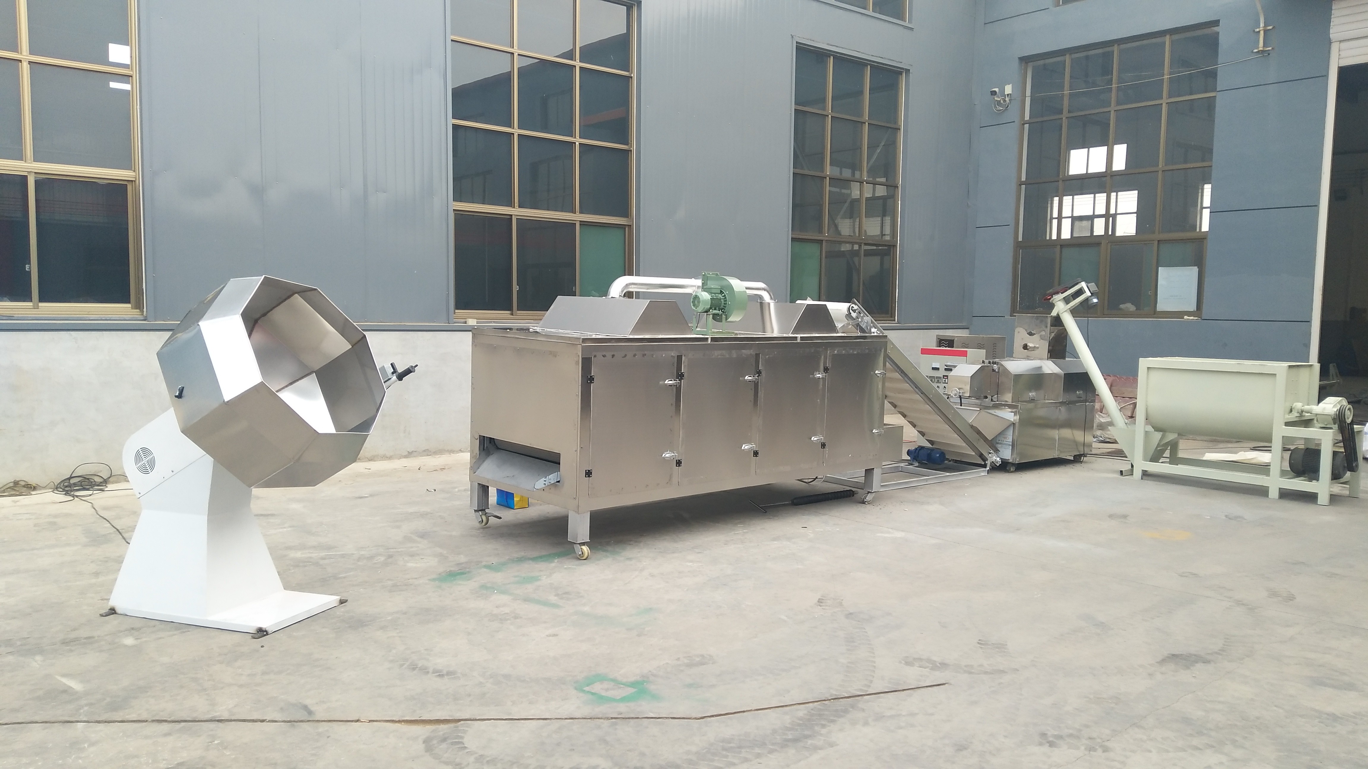 5.5kw Animal Feed Pellet Production Line Floating Fish Poultry Feed Production Line