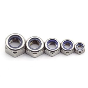 Ss Metric M3 Hex Nylock Nut Alloy Steel Fasteners