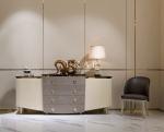 4 Drawer High End Dining Room Marble Top Luxury Modern Sideboard
