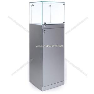 China Rotating Clear Portable Body Jewelry Display Case Retail Cabinet Hold 500 Piercings Locks factory