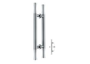 China Wood door handle big long pull push glass Door Handle Stainless Steel 201 304 factory
