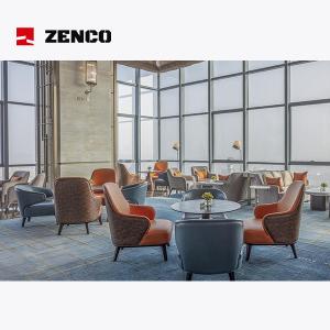 China Light Luxury Style Hotel Lobby Furniture, With Four Leisure Chairs And Coffee Table factory
