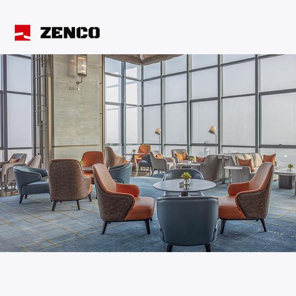 Light Luxury Style Hotel Lobby Furniture, With Four Leisure Chairs And Coffee