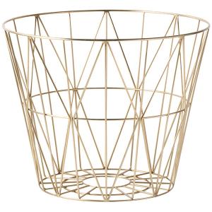 China Multifunctional Garage Wire Grid Baskets , Brass Large Coloured Wire Baskets Light Weight factory