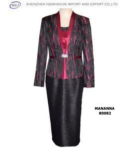 China colour combination suits &amp;jacket and skirt suits factory