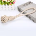 Beige Colors Long Size34cm Beige Cotton Dog Chew Rope Plush Toys