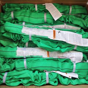 China Green Polyester Endless Round Sling Vertical 6000 LBS 5-1 DESIGN FACTOR factory