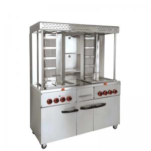 China 8 Burners Gas Doner Machine for Middle East Restaurant Stainless Steel Shawarma Grill factory