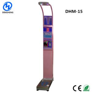 China Clinical Coin Operated Scale , Digital Body Weight Machine With Blood Pressure &amp; Body Fat factory