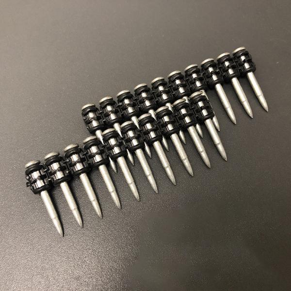 3.0x19mm Plastic Collated Concrete Nails Ballistic Point Galvanized For BX3