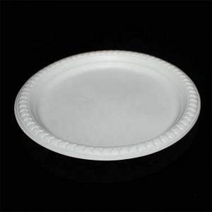 China Classic Sustainable Cornstarch Tray Round Shape OEM &amp; ODM Welcomed factory