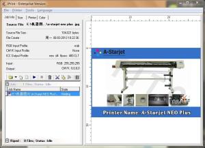 China 4 Color Photoprint Rip Inkjet Printer Software / IPrint Console DX7 factory