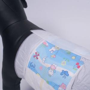 China Custom Disposable Pet Diaper Super Absorbent Leak Proof Male Puppy Diapers factory
