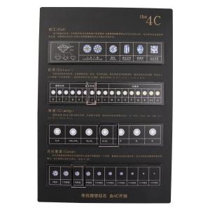 China Handmade Diamond 4c Chart For Diamond ' Color / Clarity / Shape Easy To Use factory