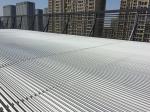 Exterior Ceiling Louvre Sun Shade Systems 1000 - 6000mm Blades Span Motorized