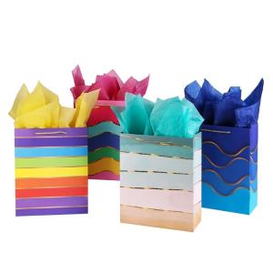 China Custom Order Paper Jewelry Gift Shopping Cardboard Paper Bags with Hand Length Handle factory
