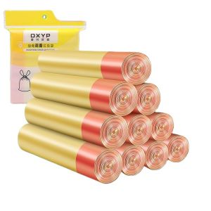 Drawstring Trash Bags with Own Logo and HDPE/LDPE/LLDPE Material OK Compost