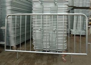 China Flat Feet H0.9m Metal Pedestrian Barriers Hot Dip Galvanized Pedestrian Fence factory