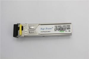 China Toptrans BIDI 1.25G 1310nm 1550nm SFP Optical Transceiver 25Km factory