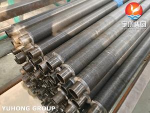 China Stainless Steel Embedded G Fin Tube, ASTM A249 TP304 Welded Tube With Aluminum 1060, Dry Kiln Application factory