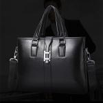 2017 Men Casual Briefcase Business Shoulder Bag Leather Messenger Bags Computer