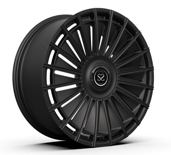 22inch 22x9.5 Monoblock Forged Rims Satin Black Floating Caps Land Rover Range