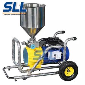 China Stainless Portable Wall Coating Mortar Spraying Machine Flow Rate 12L/Min factory