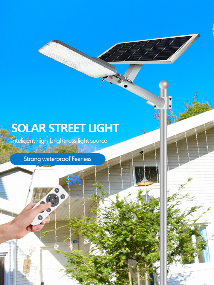 Powerful 3000 Lumens High Power LED Solar Street Lamp Garden Road Luminaria 300w Outdoor Wholesale Solar Sensor
