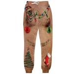 3D Digital Printing Christmas Snowflake Sweatpants Straight Men And Women Loose