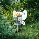 Vivid Small Metal Bee For Garden Outdoor Waterproof Standing Bee