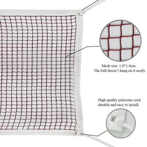 Portable Indoor Replacement Badminton Net Size 8cm For Ball Training