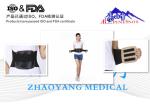 Black leather curved steel waist, fracture repair belt, protect the waist injury