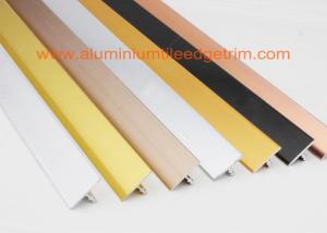 China Polished Silver Ceramic Floor Tile Stair Edge Trim T Shaped Chrome Beading For Floors factory